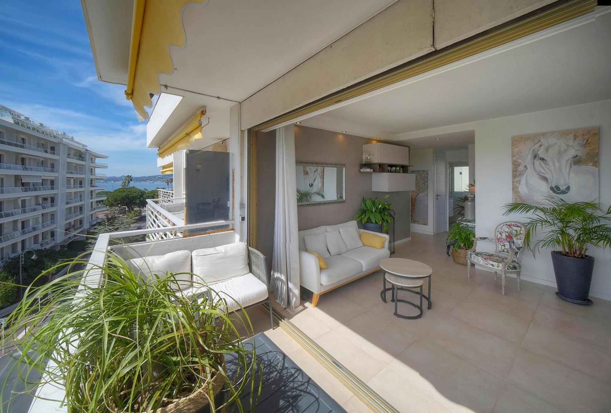 Frgk "Etoile Du Sud Terrasse Vue Mer Palm Beach" Cannes Exterior foto